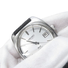 Load image into Gallery viewer, SEIKO King Seiko Hi-Beat W36mm Stainless Steel Leather Silver Dial5625-7070