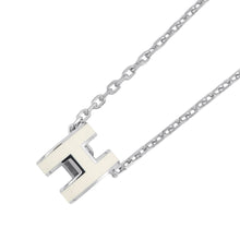 Load image into Gallery viewer, HERMES Pop Ash Necklace Size Mini White Gold Plated Lacquer