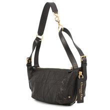 Load image into Gallery viewer, Dior D-Journey Flat Macro Cannage Shoulder Bag BlackM2416UNUO_M900 Calf Leather Size Small