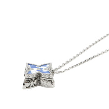 将图像加载到图库查看器中,LOUIS VUITTON Flower Locket Pendant Blue/White/GunmetalM01047 Metal