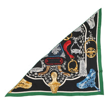 将图像加载到图库查看器中,HERMES Triangle Jean Abumi Remix Etriers Remix 2022 AW Vert/Black/Multicolor Cashmere70% Silk30%