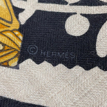 将图像加载到图库查看器中,HERMES Triangle Jean Abumi Remix Etriers Remix 2022 AW Vert/Black/Multicolor Cashmere70% Silk30%