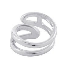 Load image into Gallery viewer, HERMES Chaine d'Ancre Twist Punk Ring Size PM/52/#12 SV925