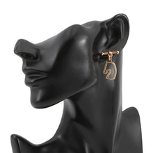 将图像加载到图库查看器中,HERMES Earrings Tonnerre claim Gold Plated Lacquer