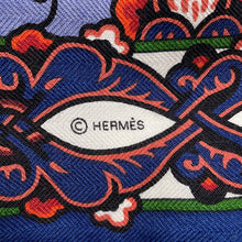 将图像加载到图库查看器中,HERMES Giant Square Letters from Erevan Size 140 Blue/Multicolor Cashmere70% Silk30%