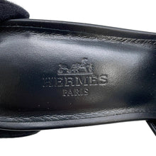 Load image into Gallery viewer, HERMES Sandals area Black232099Z Calf Leather Size 38
