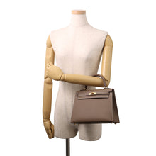 将图像加载到图库查看器中,HERMES Kelly Sellier Etoupe Epsom Size 25