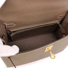 将图像加载到图库查看器中,HERMES Kelly Sellier Etoupe Epsom Size 25