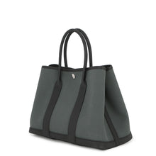 Load image into Gallery viewer, HERMES Garden Party Vert Mangrove/Black Toile H Negonda Leather Size TPM