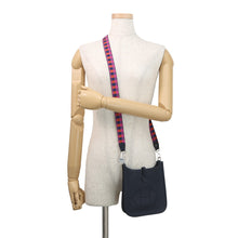 Load image into Gallery viewer, HERMES Evelyne Amazon Long Maxi Quadrille Blue Nuit Taurillon Clemence Size TPM