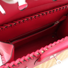 Load image into Gallery viewer, HERMES Birkin Picnic Framboise Swift Leather Rattan Size 25