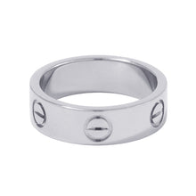 Load image into Gallery viewer, CARTIER LOVE Ring Classic Model Size 51/#11 ClassicB4084751/B4084700 18K White Gold