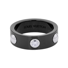 Load image into Gallery viewer, LOUIS VUITTON Petite Bague Crew Diamond Ring Size 54/#14 Pt950 Ceramic