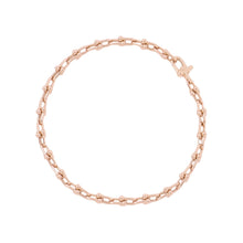 Load image into Gallery viewer, TIFFANY&Co. Hardware Microlink Bracelet Size Large60423431 18K Pink Gold