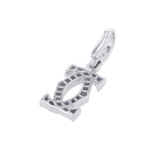 Load image into Gallery viewer, CARTIER 2C Diamond Bag Charm 18K White Gold