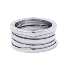 Load image into Gallery viewer, BVLGARI B-zero1 Ring 4 bands Size 58/#18 18K White Gold