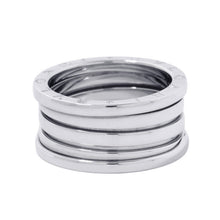 Load image into Gallery viewer, BVLGARI B-zero1 Ring 4 bands Size 58/#18 18K White Gold