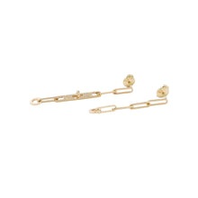 Load image into Gallery viewer, HERMES Kelly Chaine Earrings 18K Yellow Gold