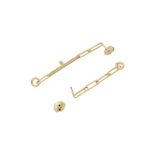 Load image into Gallery viewer, HERMES Kelly Chaine Earrings 18K Yellow Gold
