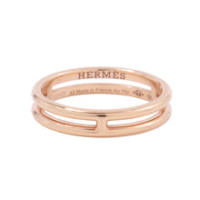 将图像加载到图库查看器中,HERMES Ariane Ring Size 49/#9 18K Pink Gold