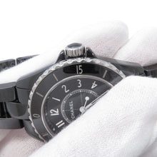 Load image into Gallery viewer, CHANEL J12 W33mm Stainless Steel Ceramic Black DialH5695