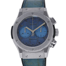 Load image into Gallery viewer, HUBLOT Classic Fusion Chronograph Berluti Scritto Ocean Blue Limited Edition of 250 W45mm Stainless Steel Leather Blue Dial521.NX.050B.VR.BER18