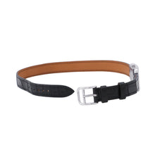 将图像加载到图库查看器中,HERMES Cape Cod Double Tour Chaine d'Ancre Diamond Bezel H33mm×W23mm Stainless Steel Leather Black DialCC1.330