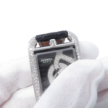 将图像加载到图库查看器中,HERMES Cape Cod Double Tour Chaine d'Ancre Diamond Bezel H33mm×W23mm Stainless Steel Leather Black DialCC1.330