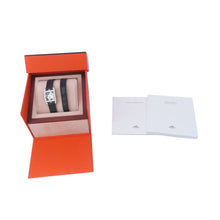 将图像加载到图库查看器中,HERMES Cape Cod Double Tour Chaine d'Ancre Diamond Bezel H33mm×W23mm Stainless Steel Leather Black DialCC1.330
