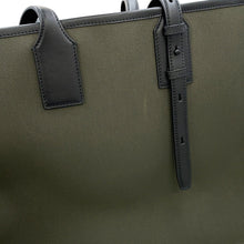 Load image into Gallery viewer, Ferragamo Tote Bag Khaki/Black240842 760250 Canvas Leather