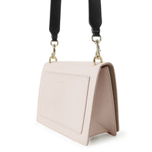 将图像加载到图库查看器中,Ferragamo Ribbon Pattern Flap Shoulder Bag Light Pink/Black21G906 Leather