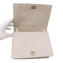 将图像加载到图库查看器中,Ferragamo Ribbon Pattern Flap Shoulder Bag Light Pink/Black21G906 Leather