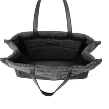 Load image into Gallery viewer, Valentino Garavani VLTN Tote Bag Gray/Black1Y2B0A35BZN Felt Leather Size Medium