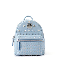Load image into Gallery viewer, MCM Stark Special Bebeboo Backpack Light BlueMMK6SVE71LS001 Leather