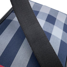 Load image into Gallery viewer, BURBERRY Super Explode Check Vertical Camera Bag Navy/Gray8084062 Canvas Leather