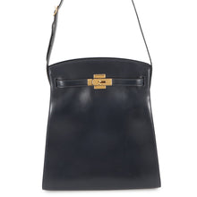 将图像加载到图库查看器中,HERMES Kelly Sports GM Blue Indigo Box Calf Leather