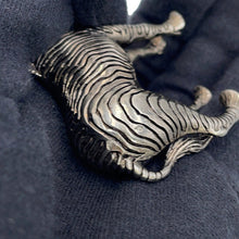 Load image into Gallery viewer, LOUIS VUITTON Chapman Zebra Bag Charm Silver/White PVC