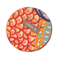 将图像加载到图库查看器中,HERMES Petit H Brooch Multicolor Silk