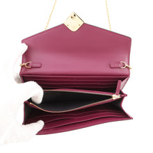将图像加载到图库查看器中,FENDI FFDiamond Chain Wallet Bordeaux/Purple8M0365 ALV4 Leather