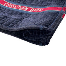 Load image into Gallery viewer, Dior Book Tote Bag (Fake Crocodile) Navy/Red/White suede Size Large