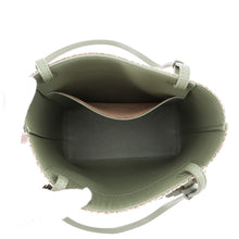 Load image into Gallery viewer, LOEWE Anagram Square Tote Green/WhiteA933C05X01 Canvas Leather
