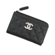 将图像加载到图库查看器中,CHANEL CC Logo Matelasse Fragment Case BlackAP3982 Caviar Leather