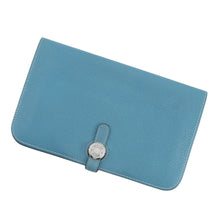 将图像加载到图库查看器中,HERMES Dogon Blue Jean Togo Leather