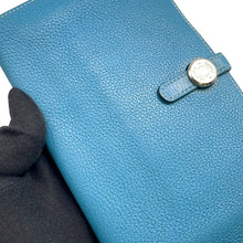 将图像加载到图库查看器中,HERMES Dogon Blue Jean Togo Leather