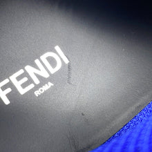 将图像加载到图库查看器中,FENDI FF logo sneakers with white cross band White/Black7E1198 Leather Size 10