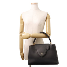 将图像加载到图库查看器中,LOUIS VUITTON Capucines NoirM48864 Taurillon Leather Size MM