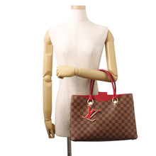 将图像加载到图库查看器中,LOUIS VUITTON LV Riverside Lie De VinN40052 Damier Ebene Canvas Taurillon Leather