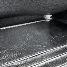 将图像加载到图库查看器中,SAINT LAURENT PARIS Logo Zip Around Long Wallet Cloth Silver352904 Leather