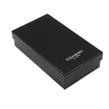 将图像加载到图库查看器中,SAINT LAURENT PARIS Logo Zip Around Long Wallet Cloth Silver352904 Leather