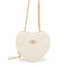 Load image into Gallery viewer, Dior Dior Amour Caro Heart Pouch Latte WhiteS5097UNID_M030 Calf Leather